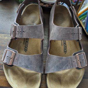 Birkenstock Oiled Leather MILANO Habana Brown